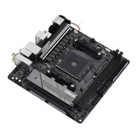 ASRock A520M-ITX/ac AMD AM4 Socket Motherboard, Mini-ITX, 2x DDR4 Slots, 1x M.2 Socket, GbE LAN, Wi-Fi 5, 1x DisplayPort / 1x HDMI Port
