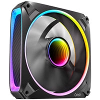 Antec Orbit 120 ARGB 120 mm PWM Fan Triple Pack - 120 mm x 28 mm, Fluid Dynamic Bearing, 200-2000 RPM, 66.72 CFM, aRGB Lighting, Anti-Vibration Pads