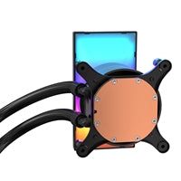 Antec Vortex View 360 Black AIO Liquid CPU Cooler, Massive 5-Inch Rotatable IPS LCD Display, 9th Gen Asetek Pump for 400W TDP, Triple 120mm PWM Fans, ARGB Backglow