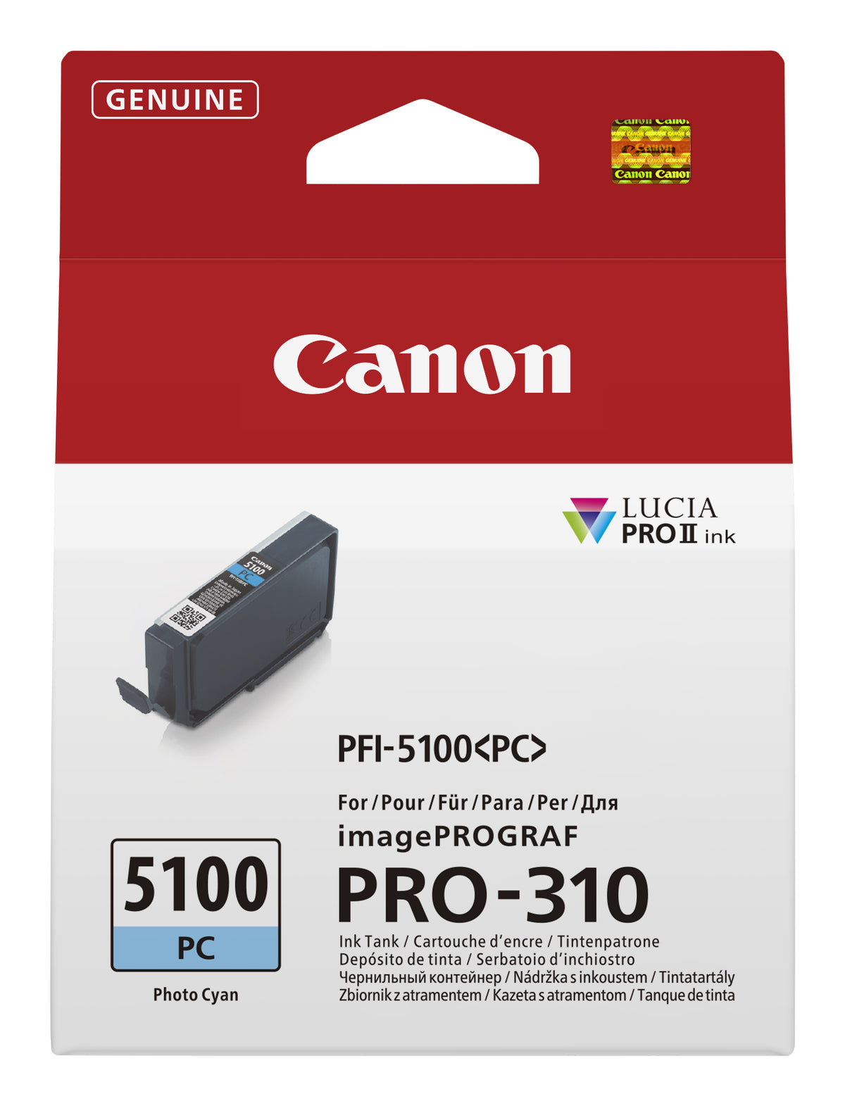 Canon PFI-5100 PC ink cartridge 1 pc(s) Original Photo cyan