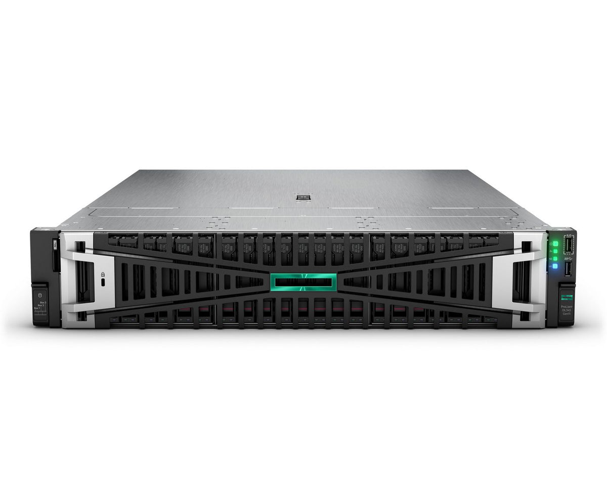 Hewlett Packard Enterprise ProLiant DL345 Gen11 9115 2.6GHz 16c 1P 2x32GB-R 8LFF MR416i-p 2x960GB SSD 2x1000W PS EU Server