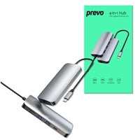 Prevo Business Travel Bundle with 100W Fast Charge 20000mAh Powerbank, 4-in-1 USB Hub with Gigabit Ethernet & 15.6-Inch Luxury-Lined Laptop Sleeve