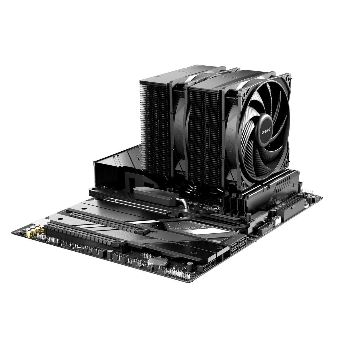 be quiet! Pure Rock Pro 3 CPU Cooler, Black, Universal Socket, 2 x Pure Wings Fans, 2000RPM, only 34.8dB(A) at maximum fan speed, 250W TDP, 3-year manufacturer's warranty
