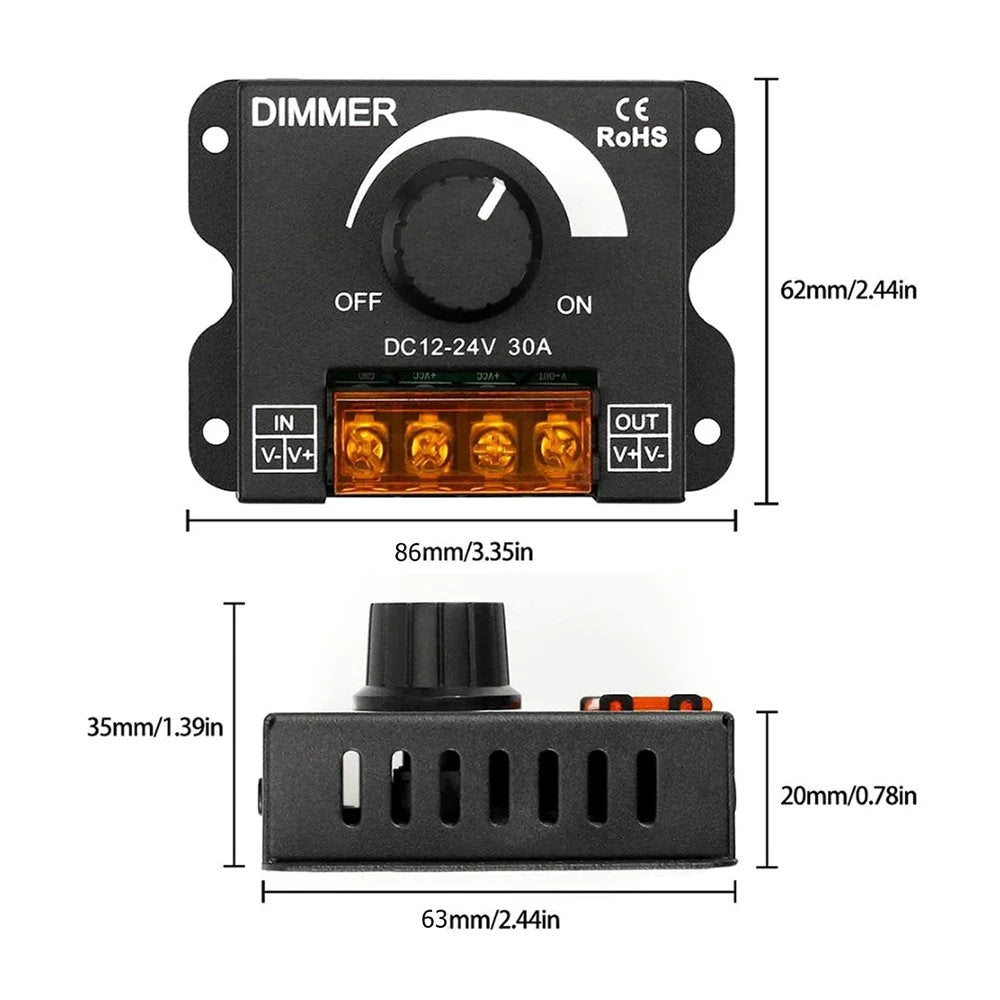 12V-24V LED Dimmer Switch