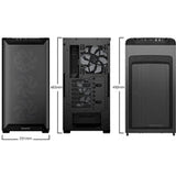 be quiet! Pure Base 501 LX Airflow Window Black ATX Mid Tower Case with USB-A, USB-C, 4 x Light Wings LX Black ARGB PWM Fans