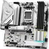 ASRock B850M Steel Legend WiFi AMD AM5 Socket Motherboard, Micro-ATX, 4x DDR5 Slots, 3x M.2 Sockets, Fitted I/O Shield, 2.5GbE LAN, Wi-Fi 7, 1x DisplayPort / 1x HDMI Port