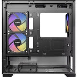 ANTEC CX500M Micro Tower Gaming Case, Black, ARGB, 2 x USB 3.0 / 1 x USB Type-C, Tempered Glass Side Panel, Micro-ATX/ITX