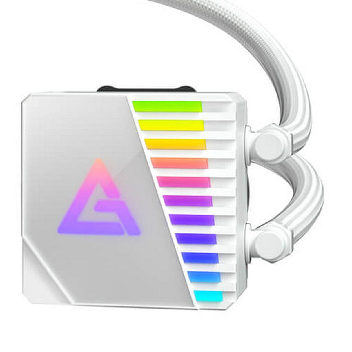 ANTEC Symphony 360 AiO Liquid CPU Cooler, Universal Socket, White, 360mm Radiator, PWM 1600RPM Cooling Fans, Addressable RGB LED Lighting with Chromatic ARGB Lighting Pump Head