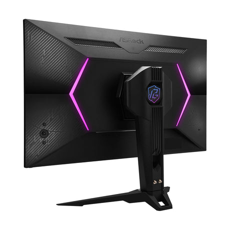 ASRock Phantom Gaming PGO32UFS 32 Inch 4K/ UHD (3840 x 2160) Flat WOLED Gaming Monitor, 240Hz 0.03ms (GTG) Response Time, 2 x HDMI 2.1; 1 x DisplayPort 1.4, 1 x Type-C (DP Alt Mode / PD 15W), Height, Swivel, Tilt Adjustment, Integrated Wi-Fi Antenna (Comp