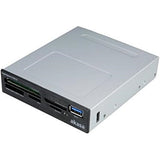 Akasa USB 3.0 Multi Card Reader, Supports CF/MS/SD/MicroSD UHS-II Cards, 3.5", Internal USB 3.0 Connector, Black, for PC
