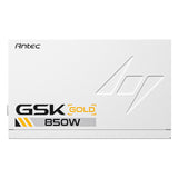 Antec GSK ATX3.1 850W Power Supply, White,80 PLUS Gold, Full Modular, PCIe 5.1, JP Capacitors, Silent FDB Fan, CircuitShield Protection