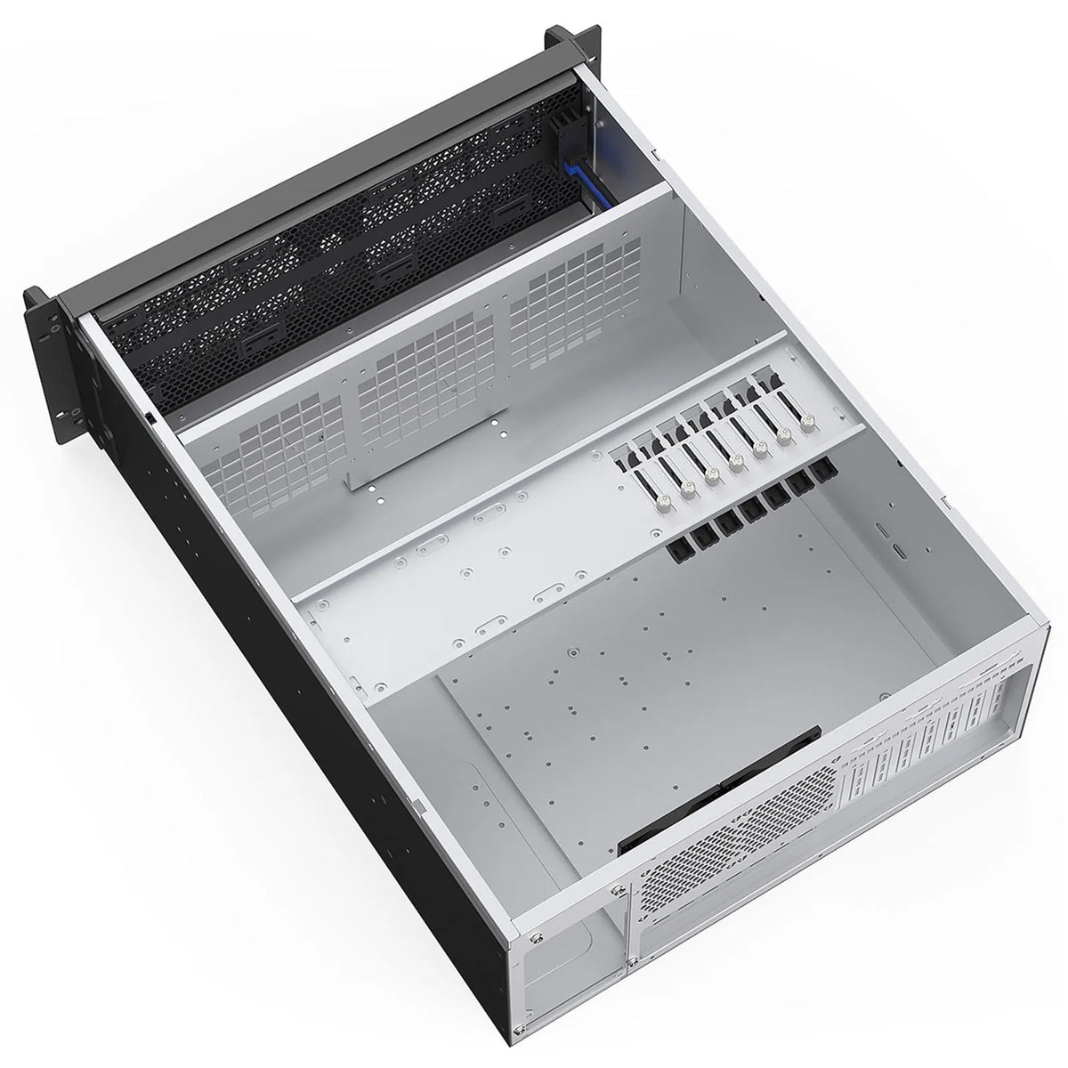 Codegen CSCG4U600GP 4U Rackmount Server Case, 600mm Deep, SSI-EEB/E-ATX/ATX/Micro-ATX Compatible, 8 PCI Expansion Slots, Dual 80mm PWM Cooling Fans, USB-C & USB 3.0