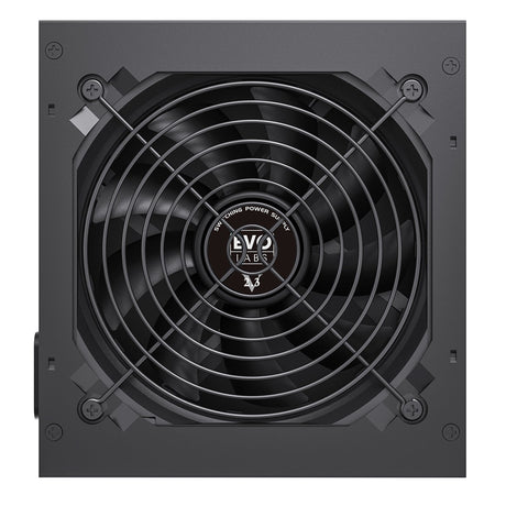 EVO LABS BR600-12BL 600W PSU,120mm Black Silent Fan with Improved Ventilation, Non Modular, High-Efficiency, PFC Certified, CE Compliant, Retail Packaged