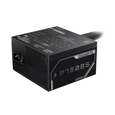 Gigabyte 750W 80+ Bronze Certified Power Supply, Silent 120mm FDB Fan, Soft-Textured Cables, Single +12V Rail, Advanced Protection, 3-Year Warranty