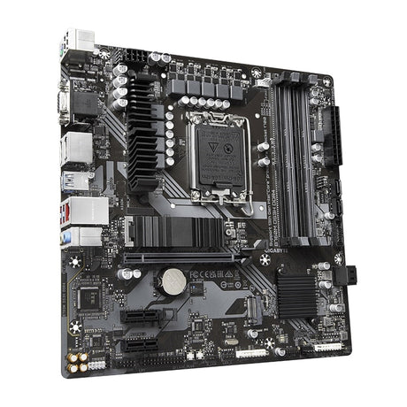 Gigabyte B760M DS3H DDR4 Ultra Durable Intel 1700 Socket Motherboard, Micro-ATX, 4x DDR4 Slots, 2x M.2 Sockets, 2.5GbE LAN, 1x D-Sub / 2x DisplayPorts / 1x HDMI Port