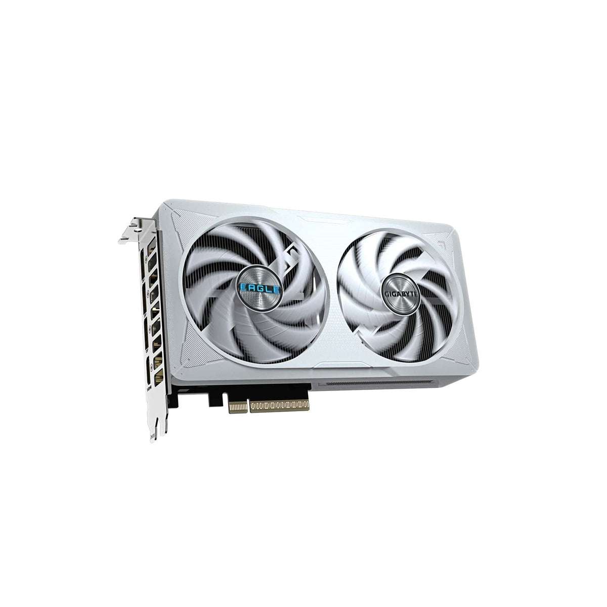 Gigabyte NVIDIA GeForce RTX 5060 EAGLE OC ICE 8GB GDDR7 Graphics Card, 3840 CUDA Cores, 2550 MHz Core Clock, Dual Fan, White, 3x DisplayPorts / 1x HDMI Port