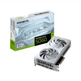Gigabyte NVIDIA GeForce RTX 5060 EAGLE OC ICE 8GB GDDR7 Graphics Card, 3840 CUDA Cores, 2550 MHz Core Clock, Dual Fan, White, 3x DisplayPorts / 1x HDMI Port