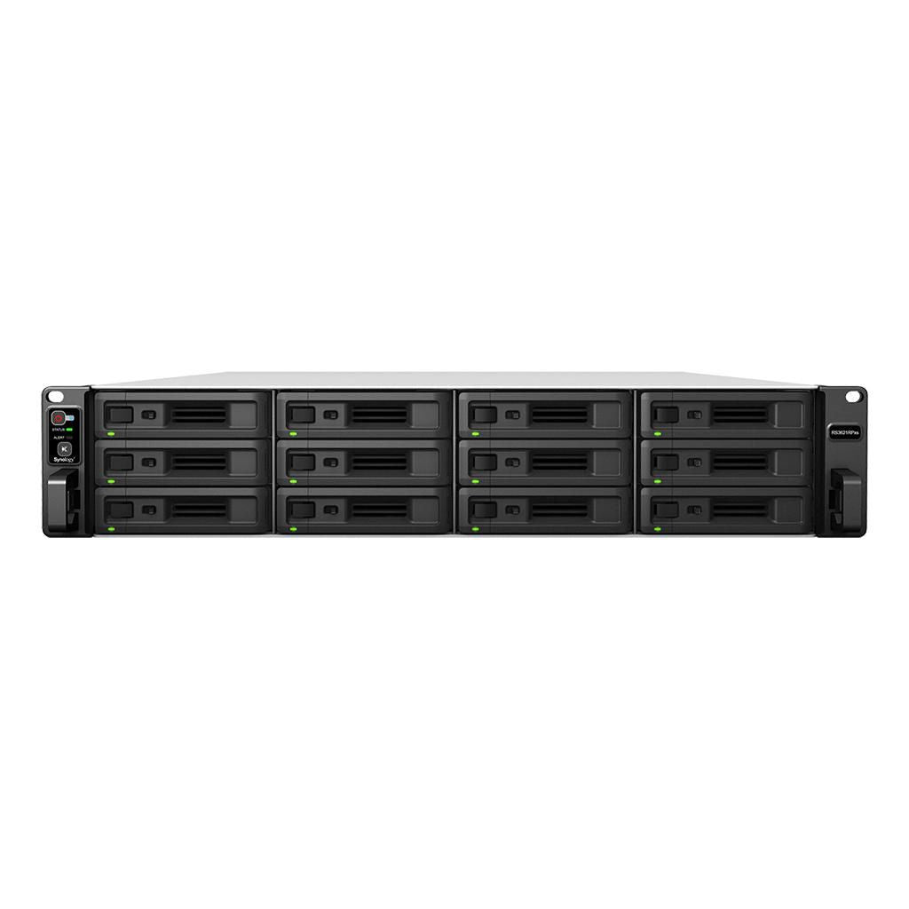 Synology 72TB. 2U, Intel Xeon D-1531 (6x 2.2GHz), 8GB DDR4, 12x 2.5"/3.5", 2x USB 3.2 Gen 1, 4x RJ-45