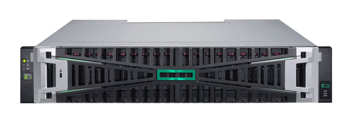 Hewlett Packard Enterprise MSA 2070 SFF 2x12Gb SAS 4-port Cntrl 12x1.92TB SSD 23TB Storage Array