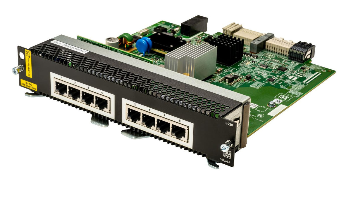 Hewlett Packard Enterprise Aruba Networking CX 5420 8p Smart Rate 1G/2.5G/5G/10G Class8 PoE Module