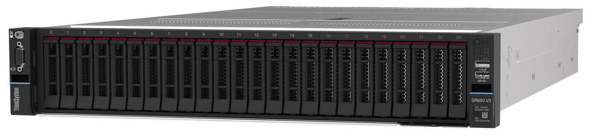 Lenovo Intel Xeon Gold 6530 32C 270W 2.1G, 1x64GB 2Rx4 RAM, Option 2.5" Open bay, 1x1100W Titanium