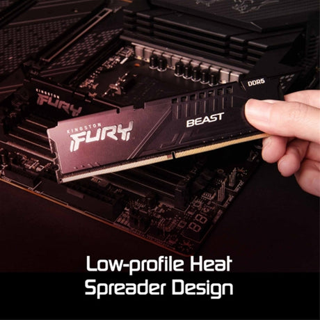 Kingston FURY Beast KF552C40BB2K2-64 64GB (2x 32GB) DIMM System Memory, 5200MHz, DDR5, CL40, Black, Intel XMP