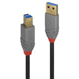 Lindy 36744 5m USB-A (M) 3.2 To USB-B (M) 3.2 Anthra Line 5Gbps Cable - Black