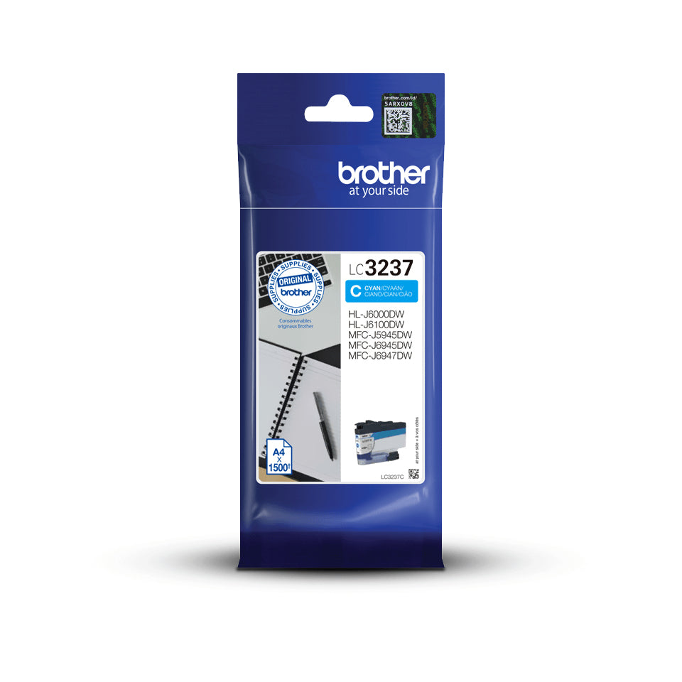 Brother LC3237C ink cartridge 1 pc(s) Original Standard Yield Cyan