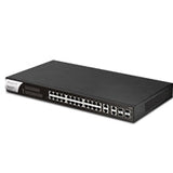 DrayTek VSP1282-K VigorSwitch P1282 24 Port Gigabit POE Smart Managed Switch with 4x 10GbE SFP Ports